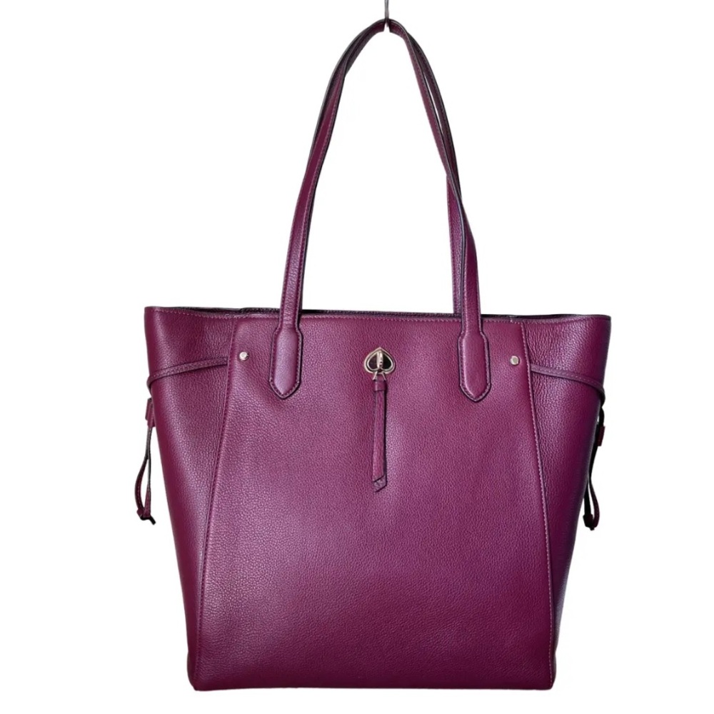 KATE SPADE large tote in deep berry/burgundy